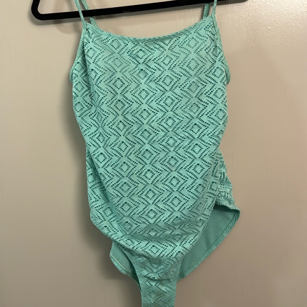 Blue/ turquoise womens bathing suit one piece